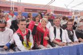 La consejera de Cultura asiste en Yecla a la cabalgata de carrozas de las fiestas de San Isidro