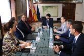 Fernando Lpez Miras se rene con el presidente de la Cmara de Comercio de Lorca