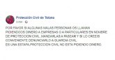 Proteccin Civil Totana alerta de una estafa