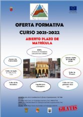 Abierto el plazo de matrcula para el curso 2021-2022 en el Centro de Educacin de Adultos del Bajo Guadalentn