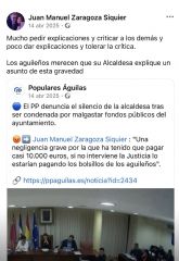 La exalcaldesa de Águilas reivindica su inocencia tras una sentencia firme: “Ni malversamos dinero público ni hubo cobros indebidos”