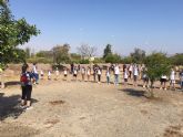 Los scouts repoblaron el Jardín del Hornillo con árboles de Moratalla
