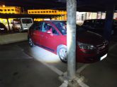 La Policía Local de Lorca detiene a una persona por un presunto delito de robo con fuerza en interior de vehículo y de danos