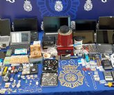 La Polica Nacional interviene un horno de fundicin de metales a dos detenidos especializados en asaltar a representantes de joyera
