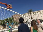 Limpieza de altura en los puentes del Segura
