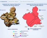 Nivel 2 correctivo por contaminacin atmosfrica en Cartagena debido a la presencia de masas de aire africano