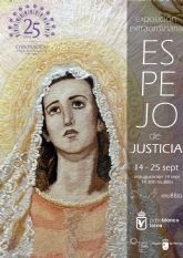 La exposicin 'Espejo de Justicia' muestra la imagen de la Virgen de la Amargura en el bordado