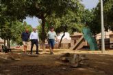 Avanzan los trabajos en la Plaza del Cerezo y en el Huerto de Cndido