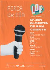 Vuelve la Feria de Día al casco histórico de Lorca con 24 conciertos que se desarrollarán en las plazas de España, Calderón y Arcoiris y la Glorieta de San Vicente