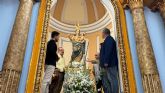 Tcnicos de Patrimonio Cultural evalan el estado de la Virgen de los Remedios de Pliego