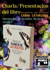 Chema Catarineu presenta en Cieza un apasionante viaje al mundo de los insectos
