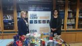 Critas recibe los alimentos recogidos por el Museo de la Ciencia y el Agua