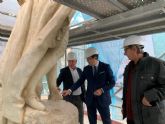 Los trabajos de restauración del monumento al Conde de Floridablanca concluirán antes de que acabe el año
