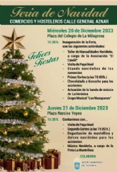Los comercios y hosteleros de la calle General Aznar celebran la Feria de Navidad los d�as 20 y 21 de diciembre