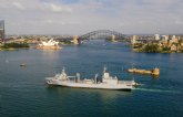 El AAOR 'Supply', construido por Navantia, llega a la Base Naval de Sydney