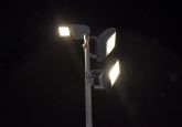 La zona de acceso del polideportivo municipal estrena iluminacin LED de alta eficiencia