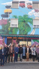 Inauguracin de mural artstico en Barrio de Ftima de Molina de Segura