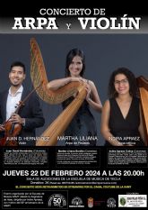 Concierto de arpa y violín por Martha Liliana