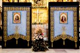 San Juan y María Magdalena escoltarán a la Stma. Virgen de los Dolores desde sus nuevos paños, engrandeciendo el cortejo religioso del Paso Azul