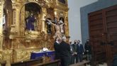 Cultura entrega a la Cofrada Marraja el Cristo de la Agona restaurado