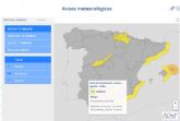 Aviso de nivel AMARILLO por fenmenos meteorolgicos adversos
