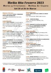 Molina de Segura se prepara para vivir el Medio Año Festero de Moros y Cristianos donde se proceder al relevo de cargos y nombramiento de abanderadas