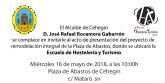 El Alcalde de Cehegín presentará mañana miércoles el proyecto de remodelación de la Plaza de Abastos