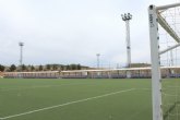 Instalan seis nuevos focos en dos torres de iluminacin del campo 1 de la Ciudad Deportiva “Valverde Reina”