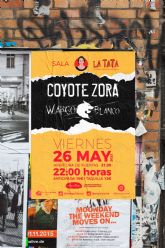 Coyote Zora en concierto el 26 de Mayo en Cartagena