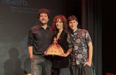 El actor Samuel Rodríguez, premiado junto a sus compañeros a la mejor obra del Festival de Teatro de Carrizo de la Ribera