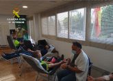 La Guardia Civil colabora altruistamente en la campana de donacin de sangre en Murcia