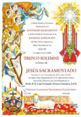 Triduo Solemne en honor de Jess Sacramentado