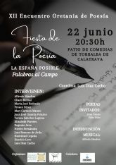 'Palabras al campo' en 'La Espa&ntilde;a posible' de la Asociaci�n de Amigos del Patio de Comedias de Torralba de Calatrava