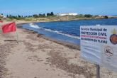 El Ayuntamiento de Cartagena cierra al bano la playa de Cala Reona