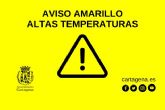 Aviso amarillo por altas temperaturas este viernes y sbado en Cartagena y comarca