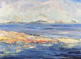 Enrique Nieto expone óleos y acuarelas sobre el Mar Menor en la galería Chys con una mirada intensa de color y texturas
