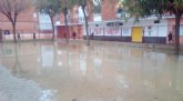 Rafael Gómez: “El patio del Centro de Educación Ciudad de La Paz de El Palmar ha quedado en perfectas condiciones tras las lluvias”