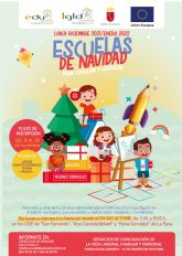 El Ayuntamiento de Lorca oferta un total de 135 plazas para las 'Escuelas de Navidad para Conciliar y Coeducar' que se desarrollarn del 24 de diciembre al 7 de enero