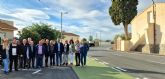 El alcalde de Lorca visita el nuevo carril bici del Camino Parador de los Seguras en la pedanía de Tiata realizado con una inversión municipal de 184.800 euros