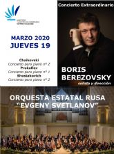 Cultura incorpora a su programación al pianista Boris Berezovsky con la Orquesta Sinfónica Estatal de Rusia ´Evgeny Svetlanov´