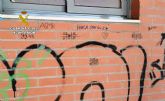 La Guardia Civil investiga a cuatro jvenes por realizar grafitis en San Javier