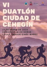 El VI Duatlón ‘Ciudad de Cehegín’ se celebrará el 25 de enero