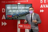 Diego Conesa: 'Lpez Miras debe dar la cara y dirigirse a la ciudadana para garantizarle una asistencia hospitalaria digna'