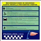 Alerta amarilla este martes en Cieza por vientos fuertes
