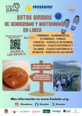 La exitosa iniciativa de rutas de senderismo y gastronom�a local de Hostelor vuelve a las pedan�as de Lorca y tambi�n al casco hist�rico a partir del domingo 1 de febrero