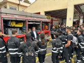 Bomberos y Policía Local de Murcia acercan su labor a los futuros profesionales de emergencias