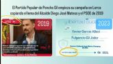 El PP de Fulgencio Gil se convierte en el hazmerrer de la Regin al copiar el eslogan de la campana de 2019 del alcalde Diego Jos Mateos