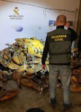 La Guardia Civil recupera cerca de 230.000 euros en productos de alimentacin sustrados de una empresa en Santomera