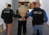 La Guardia Civil detiene a un experimentado delincuente buscado por autoridades judiciales de Murcia y Alicante