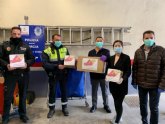 Se reparten más de 21.000 mascarillas  y guantes de protección entre hospitales de Murcia, Policía Local y Policía Nacional